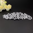 thumbnail image 4 of Miangastore Hair Comb Silver Zinc Alloy Rhinestones Crystal Glass 1Pack 8.3x2.2In, 4 of 8