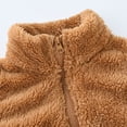 thumbnail image 4 of CPNG Toddler Fuzzy Sherpa Fleece Vest Cute Sherpa Sleeveless Waistcoat Lightweight Solid Color Cute Jacket Winter Warm Faux Fur Boys Girls Outerwear with Pocket, 4 of 8