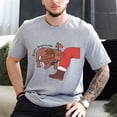 thumbnail image 3 of Camisetas con estampado navideño de Moo Deng para hombre, camiseta informal transpirable, camiseta de manga corta para mujeres y hombres, camisetas gráficas navideñas, 3 of 5