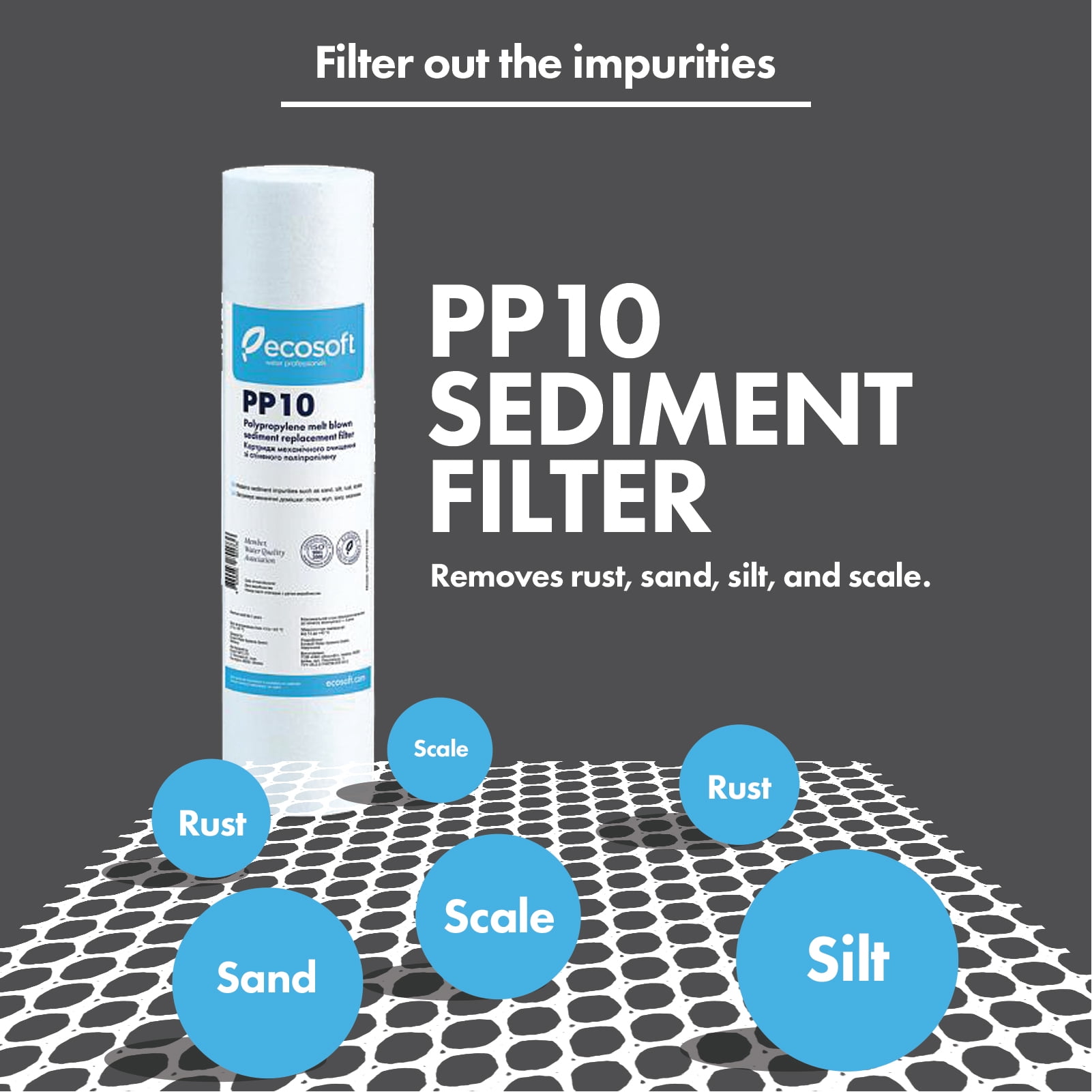 PP Melt Blown Sediment Cartridge Universal Replacement Water Filter