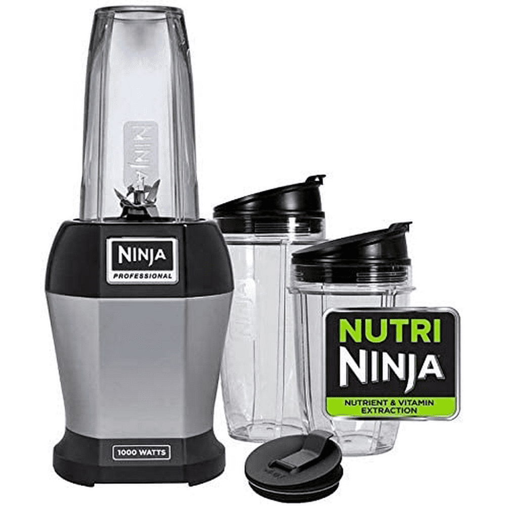 Ninja Nutri Pro Compact Personal Blender, with 18 Oz. and 24 Oz. To Go
