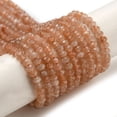 thumbnail image 2 of Natural Peach Moonstone Beads Strands Faceted Rondelle 3x2mm Hole: 0.6mm about 138pcs/strand 15.39''(39.1cm), 2 of 5