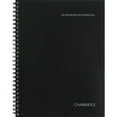 Cambridge Limited Professional Notebook, Black Spiral, Legal Ruled, 80 Removable Sheets, Single