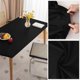 thumbnail image 4 of Leather Fitted Rectangular Tablecloth, Elastic Edge Tablecloth, Washable Tablecloth for Outdoor, Patio, Kitchen and Dining Room- Black||8FT 244x75CM, 4 of 4