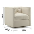 thumbnail image 4 of Dubbin Modern Polyester Loveseat with Side Bags, for Living Room Bed Room Beige, 4 of 9