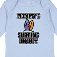 thumbnail image 4 of Inktastic Mommy Surfing Buddy Surfboard Boys or Girls Long Sleeve Baby Bodysuit, 4 of 5