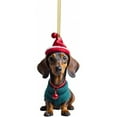 thumbnail image 1 of Border Product Christmas Dog Car Hanger Christmas Decoration Acrylic Car Hanger Home Hanger, 1 of 9