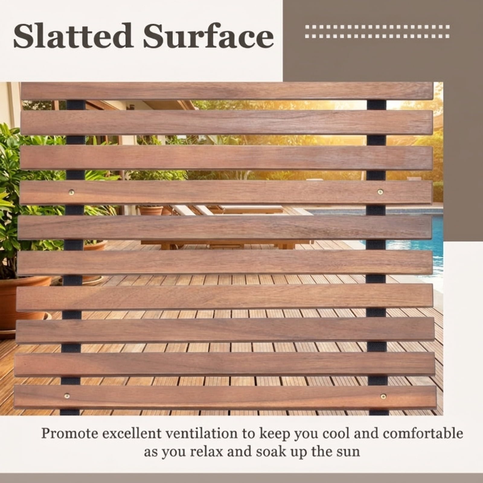 Biotree Outdoor Rocking Chair Acacia Wood Rocker with Widened Slatted Seat and High Back for Porch Patio and Garden as a Sturdy Wooden Rocking Chair, Natural