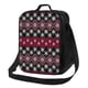 thumbnail image 1 of Fotbe red Minimalist Snowflake Lonchera Bolsa de Almuerzo para Hombres y Mujeres, Lonchera de Gran Capacidad, Bolsa de Almuerzo Reutilizable, Bolsa Térmica Aislante, 1 of 7
