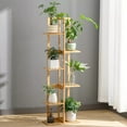 thumbnail image 3 of COSTYLE Plant Stand Indoor, 6 Tier Bamboo Plant Shelf for Multiple Plants, Garden Balcony Home Decor Corner Tiered Flower Stand, 3 of 4