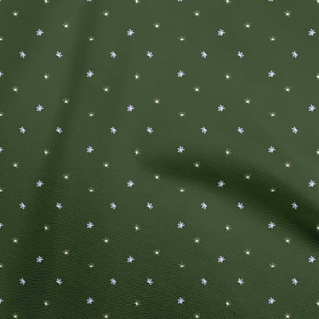 oneOone Cotton Jersey Dark Green Fabric Floral Dress Material Fabric Print Fabric By The Yard 58 Inch Wide