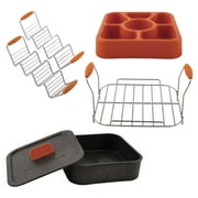 Blackstone Taco Kit with Racks, a Tortilla Warmer and Trivet, and Toppings Tray, 5-Piece