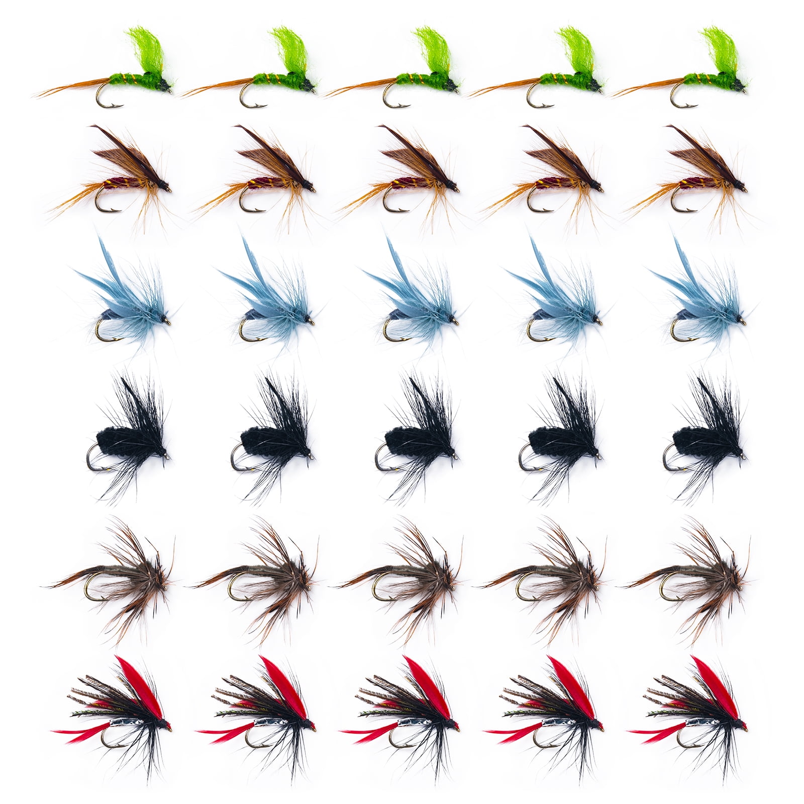 10PCS 12# Trout Fishing Flies Red Tail Black Fly Wet Fly Fishing Lures River