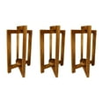 thumbnail image 2 of Portavelas,Soportes integrados para centros de mesa de farolillos de boda,Centros de mesa para bodas: faroles de madera para velas,Farol decorativo de estilo rústico para bodas,Faroles 3 piezas, 2 of 9
