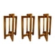 thumbnail image 2 of Portavelas,Soportes integrados para centros de mesa de farolillos de boda,Centros de mesa para bodas: faroles de madera para velas,Farol decorativo de estilo rústico para bodas,Faroles 3 piezas, 2 of 9