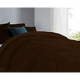 thumbnail image 4 of 5 Piece Luxury U Shape Pattern Comforter By D.N.G. BEDDINGS Set Premium Super Soft, 1000 Thread Count 100% Egyptian Cotton Oversized Super King Size Chocolate Color, 4 of 9