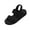 Black, variant on Wide Width Sandals for Women Plus Size Fit Comfortable Wear Trendy Fashion Style Women's Womens Sandals