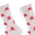 thumbnail image 4 of Uaswgudfs Valentine's Day Socks Couple Socks Unisex Crew Socks - Red Ribbon Print Knit Socks for Men & Women, Valentine’s Gift Socks, Stylish Casual Daily Wear Socks, 4 of 5
