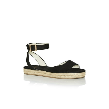 

Evans Women s Plus Size Extra Wide Fit Ankle Strap Flatform Shoes Sandals - Black