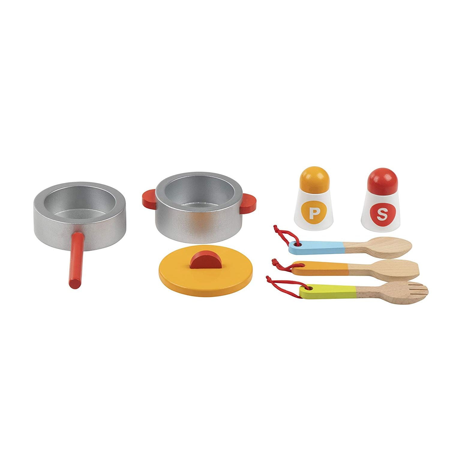 wooden pan set toy