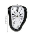 thumbnail image 2 of Surreal Melting Wall Clock Unique Dali Inspired Design Decorative Art Piece Silent Movement Black Frame, 2 of 2