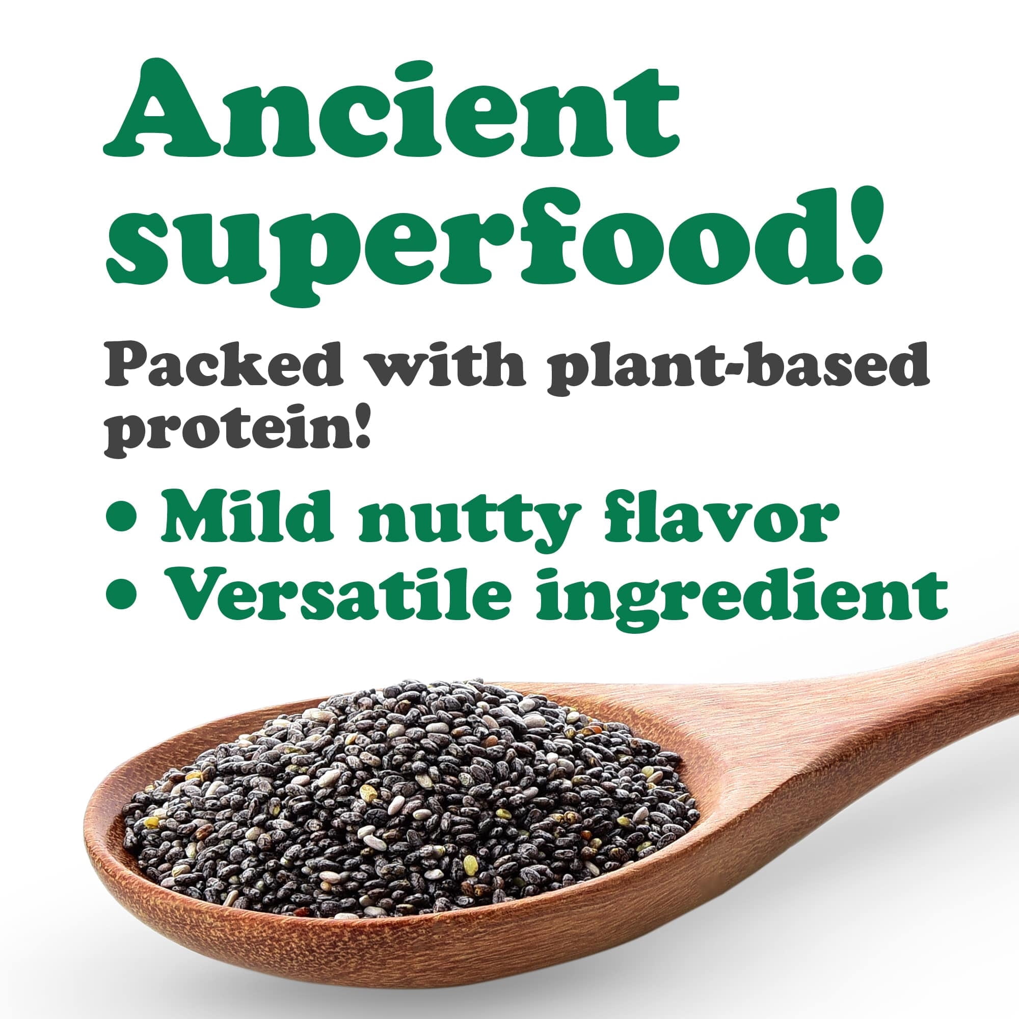 Black Chia Seeds, 5 Pounds - Kosher, Sproutable, Raw, Vegan - by Food to Live