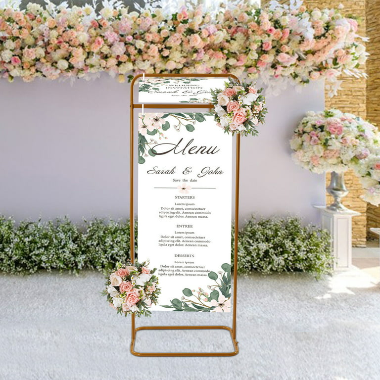 Wedding Welcome Sign Stand Flower Stand for Wedding Party Welcoming  DecorWedding Party Decor Backdrop,Seating Chart Stand - AliExpress