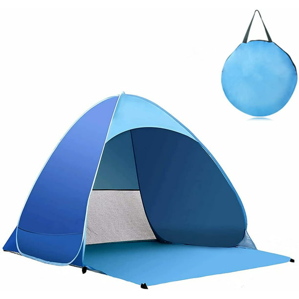 Belonend zuiverheid Pessimistisch Cosmonic Beach Tent with Tent Stakes, Pop up Beach Tent Sun Shade Shelter  for 1-3 Person, Outdoors - Walmart.com