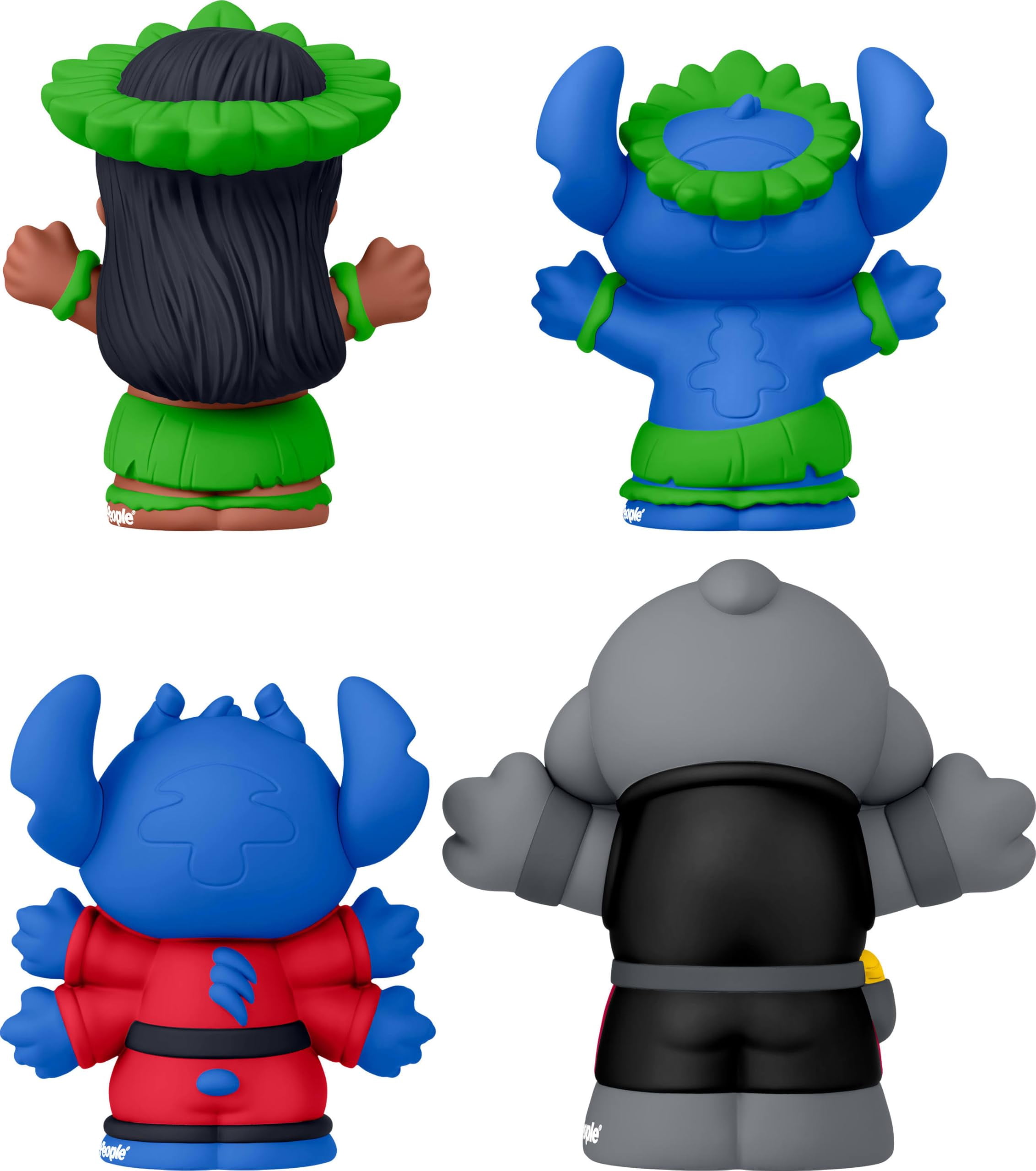 Fisher-Price Little People Disney Lilo & Stitch Collector Set 4 Figures Including Lilo, Stitch, Experiment 626 & Captain Gantu Display-Ready Toy Set
