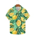 thumbnail image 4 of Cllios Hawaiian Shirt for Men Summer Floral Graphic Beach Tops Loose Fit Lapel Collared Short Sleeve T-shirts Cotton Button Down Bowling Shirts S-5XL, 4 of 6