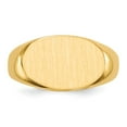 thumbnail image 4 of Real 14kt Yellow Gold 9.5x15.0mm Open Back Signet Ring Size: 6; for Adults and Teens; for Women and Men, 4 of 5