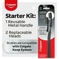 thumbnail image 3 of Colgate Keep Charcoal Replaceable Head Toothbrush Starter Kit, 2 Brush Heads, 3 of 9