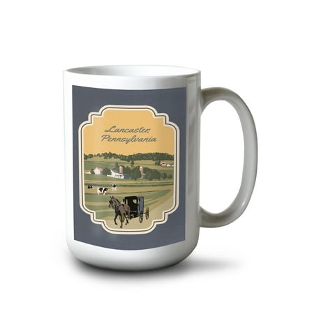 

Lantern Press 15 fl oz Ceramic Mug Memphis Tennessee Skyline and Sunburst Screenprint Style Contour Dishwasher & Microwave Safe