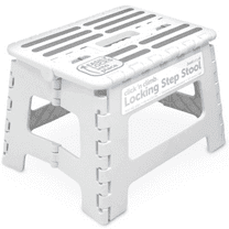 Jool Baby Click N’ Climb Locking Step Stool with Non-Slip Surface and Carry Handle, White