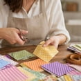 thumbnail image 2 of Cotton Fabric Squares with 100% Cotton Plain Weave and Random Floral Prints, 4 Inch 100 Pack, Multicolor Assorted Patterns for Quilting and Sewing Crafts, Precut Fabric Squares, 2 of 3