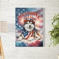 thumbnail image 2 of Alaskan Malamute Patriotic Welcome for 4Th of July Independence Day Vertical Matte Canvas Poster Alaska Mal Dog Lovers Gifts Wall Art Home Decor - 00010, 2 of 5