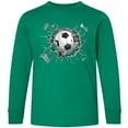 thumbnail image 3 of Inktastic Soccer Breakthrough Long Sleeve Youth T-Shirt, 3 of 5