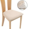 thumbnail image 4 of Funda de cojín para asiento de silla, funda para asiento de silla para sillas de comedor y cocina Beige, 4 of 9