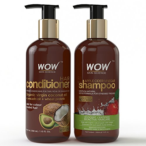 Wow Apple Cider Vinegar Hair Shampoo and Wow Hair Conditioner Set