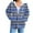 Blue, variant on Women's Zip Up Hoodies Ndbuld Women's Fashion Casual Ladies Printed Long Sleeve Tops Blouse Hooded Sweatshirts Green M