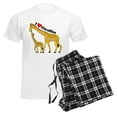 thumbnail image 6 of CafePress - I Love Giraffes Men's Light Pajamas - Men's Light Loose Fit Cotton Pajama Set, 6 of 7
