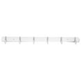 thumbnail image 4 of Versatile Stainless Steel Towel Hook Storage Rack with 6 Hooks - Wall Mounted Hanger for Kitchen, Living Room, Bathroom, Bedroom Supplies, Silver, 43x4.6cm, 4 of 9