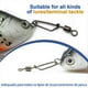 thumbnail image 4 of Mosquetones Giratorios Coastlock de Acero Inoxidable, 25 Unidades, con Conector de Pesca, con Terminal de Cambio Rápido, Tipo 4, 4 of 5