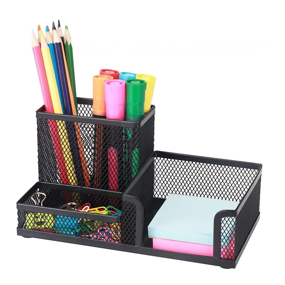 Bellaven Mesh Pen Holder,Pencil Holder For Desk,Desk Organizer With ...