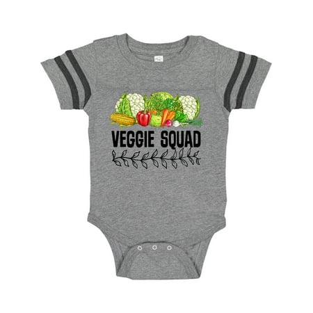 

Inktastic Veggie Squad Vegan Vegetarian Gift Baby Boy or Baby Girl Bodysuit