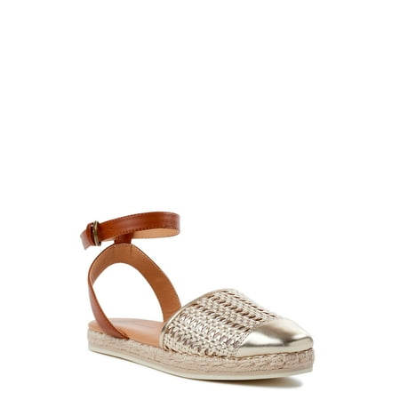 

Time and Tru Women s Ankle Strap Espadrille Sandals