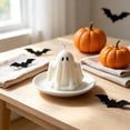 thumbnail image 4 of KITTEHIGM Halloween Ghost Scented Soy Wax Candle White Spooky Decor, Perfect for Party Table Centerpiece Thanksgiving Fall, 4 of 6