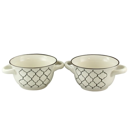 Crock-Pot Mathiston 2-Piece 27 oz. Soup Bowl in White