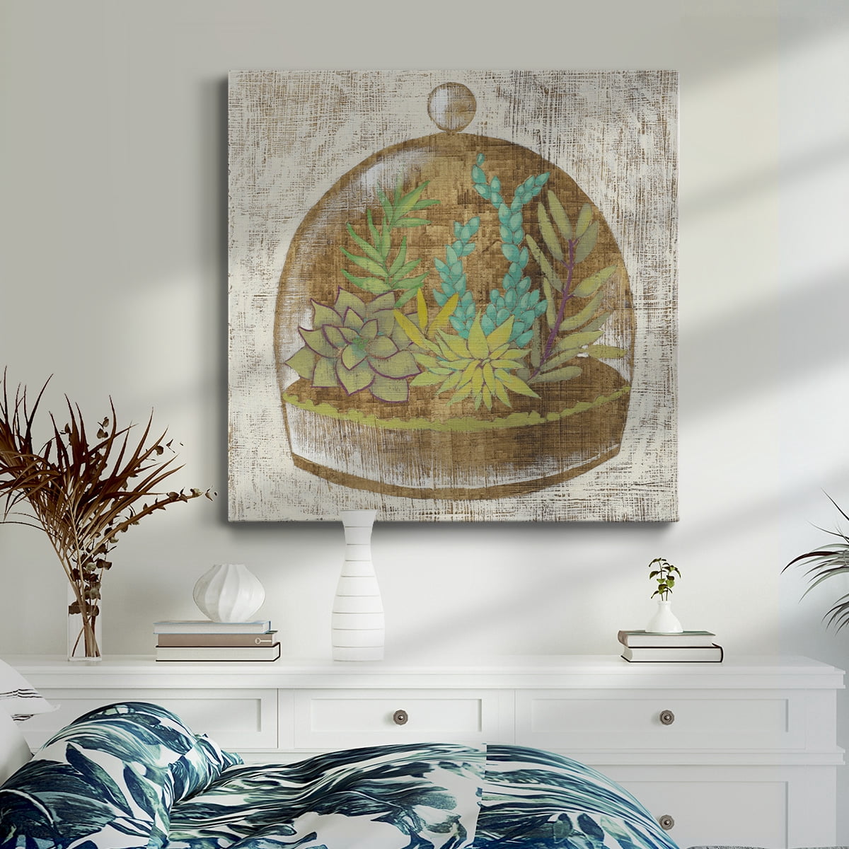 Wexford Home Glass Garden I-Premium Gallery Wrapped Canvas, 24" x 24" - Ready to Hang