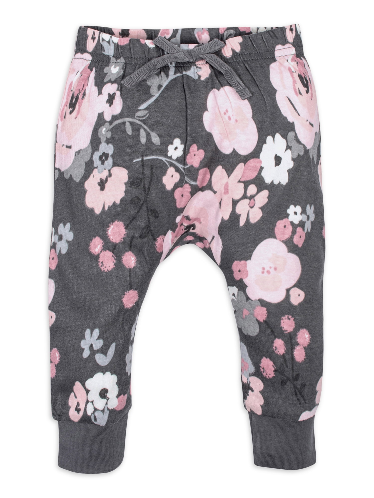 Modern Moments by Gerber Baby Girl Jogger Pants, 4-Pack (Newborn-24 Months)